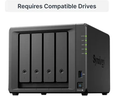 „Synology DiskStation DS425+“ NAS/saugojimo serveris „Intel® Celeron® J4125“ 2 GB DDR4 0 TB Juodas - tik „Synology“ HDD