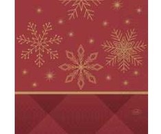 Duni servetėlės 3 sluoksnių 33x33 cm rombai bordo, 50 vnt./pak