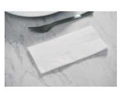 Duni servetėlės 33×33 cm 2 sluoksnių 1/8 sulankstytos su gulbės logotipu baltos, 300 vnt./pak