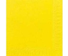Duni servetėlės 40x40 cm 3 sluoksnių geltonos 125 vnt./pak
