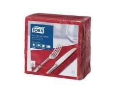 Servetėlės Tork 39x39 cm 3 sluoksnių bordo spalvos, 12 pak. po 100 vnt./kartoninėje dėžėje