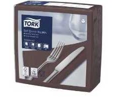Tork Servetėlės 39x39 cm 3 sluoksnių rudos, 12 pak. x 100 vnt./kartonas