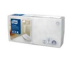 Kokteilių servetėlės Tork Linstyle 24x24 cm, 1 sluoksnio baltos, 14 pakuočių x 100 vnt/kartonas