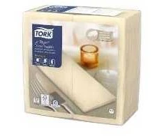 Servetėlės Tork Linstyle 39x39cm 1/8 lankstymo kreminės spalvos, 14 vnt. x 50 vnt.