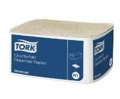 Servetėlė Tork N1 dozatorinė servetėlė, Counterfold, natūraliai ruda - (24 pakeliai x 300 vnt. dėžėje)