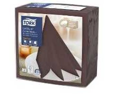 Tork Premium LinStyle servetėlės 39x39cm 1/4 lankstymo kakavos rudos, 14 pak. x 50 vnt.