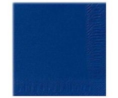Duni pietų servetėlės 33x33 cm 2 sluoksnių tamsiai mėlynos 125 vnt., 16 pakelių x 125 vnt./kartoninė dėžė