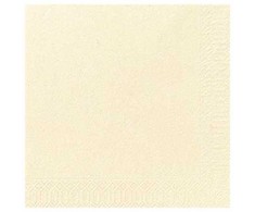 Servetėlės Duni 33x33 cm, 3 sluoksnių, kreminės spalvos, 125 vnt., 8 pakuotės po 125 vnt./dėžutėje