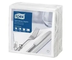 Essity Denmark As Servetėlės, Tork Middag Advanced, 477577, 39 x 39 cm, baltos, pakuotė 100 vnt.