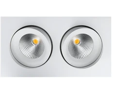 SG Armaturen LED įleidžiamas šviestuvas 1100 lm Junistar Isosafe 2x7 W DTW IP44, baltas