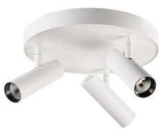 Sieninis šviestuvas Sg Armaturen As Sieninis/lubinis šviestuvas Tube Micro Trio LED 18W, Dimtowarm, 960 liumenų, baltas