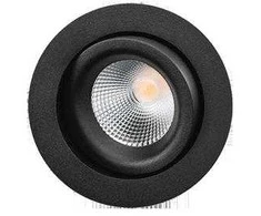 Sg Armaturen Įleidžiamas šviestuvas Junistar Lux Isosafe 7W 3000K, juodas