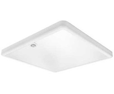 SG ARMATUREN Sense paviršinis šviestuvas 600x600 baltas 3640lm 3000K Ra>80 PIR jutiklis