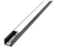 Sg Armaturen 1,8 m ilgio juodas profilis pritvirtintas „StripLine“