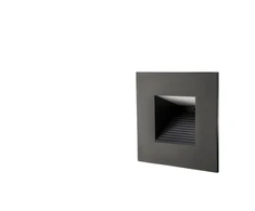Sg Armaturen As Sieninis šviestuvas Capella Isosafe LED 2W 830, 60 liumenų, juoda