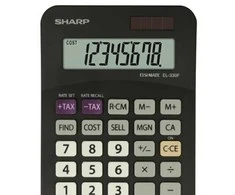 Skaičiuotuvas Sharp EL 330F, juodas