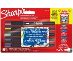 Akriliniai kūrybiniai markeriai vandens pagrindu, 5 vnt, SHARPIE