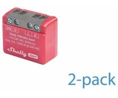 2 „Shelly 1PM Mini Gen4“ „Zigbee“ / „Matter“ valdiklių rinkinys