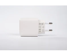 SHELLY GaN Charger 65W Baltas EU USB-C + USB-A Power Delivery Charger // SCHG65XEUX