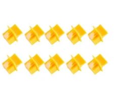 shiverpeaks BS08-01024-10, RJ-45, plastikas, geltona, stalinis kompiuteris/darbo stotis, tinklo jungiklis, nešiojamasis kompiuteris, 10 vnt.