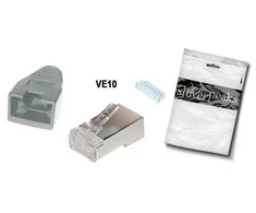 „Shiverpeaks BS72057-GR-10“, RJ-45, pilkas, Cat5e/6, auksinis, 10 vnt.