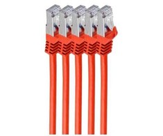 Shiverpeaks Patchcord BASIC-S Cat 7, S/FTP, PiMF, LSZH, raudona, 0.25m, 5 vnt (BS75511-0.25R-SET5)