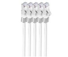 Shiverpeaks Patchcord BASIC-S Cat 7, S/FTP, PiMF, LSZH, balta, 0.25m, 5 vnt (BS75511-0.25W-SET5)
