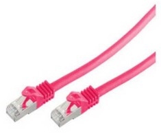 Shiverpeaks Patchcord BASIC-S Cat 7, S/FTP, PiMF, LSZH, rožinė, 1m (BS75511-M)