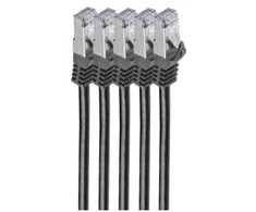 Shiverpeaks Patchcord BASIC-S Cat 7, S/FTP, PiMF, LSZH, juoda, 2m, 5 vnt (BS75512-S-SET5)