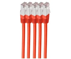 Shiverpeaks Kabelis krosowy cat6 S/FTP LSZH VE5 raudona 1,0m (BS75711-HR-SET5)