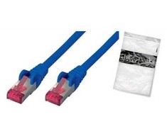 Shiverpeaks BS75713- AB - RJ- 45 - RJ- 45 - Male/Male - Cat6a - S/FTP (S- STP) - mėlynas (BS75713- AB)