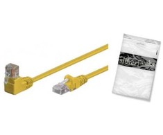 Shiverpeaks Patchcord cat6 S/FTP PIMF kątowy-prosty geltona 25cm (BS08-64002)