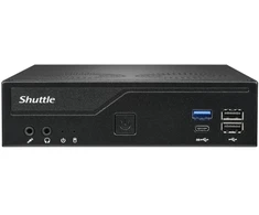 Shuttle XP? slim DH610V2, 1,35 L talpos kompiuteris, Mini PC barebone, Intel H610, LGA 1700, DDR5-SDRAM, 120 W