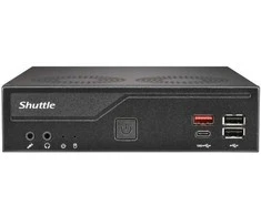 Shuttle XPC slim DH810 Barebone LGA1851 DDR5 USB4 3x Ekranas