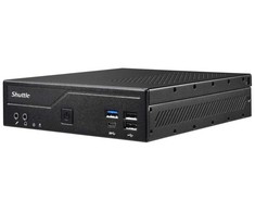 Shuttle Plonas kompiuteris DH610, S1700, 1x HDMI, 2x DP, 1x 2.5", 2x M.2, 2x LAN (Intel 1G + 2.5G), 2x COM, 24/7 nuolatinis veikimas, įskaitant VESA, 1.3L dydžio kompiuteris, Mini kompiuteris su „barebone“, LGA 1700, DDR4-SDRAM, M.2, Serial ATA, Serial ATA II, Serial ATA III, 120 W