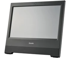 Shuttle „viskas viename“ „Barebone“ X50V9U3, 15,6 colio vieno lietimo ekranas (varžinis), „Intel i3-1315U“, „Wi-Fi“, IP54, be ventiliatoriaus, veikia visą parą, „viskas viename“, „viskas viename“ kompiuterio „barebone“ sistema, „Intel SoC“, DDR5-SDRAM, PCI Express, „Serial ATA III“, 90 W