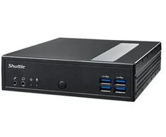 Shuttle XPC plonas „Barebone“ DL40N, „Intel N150“, 1x DDR5, 2x LAN (2x 2,5 Gbit), 2xCOM, 1xHDMI, 1xDP, 1x VGA, be ventiliatoriaus, 24/7 nuolatinis veikimas, 1,35 l dydžio asmeninis kompiuteris, mini asmeninis kompiuteris su „barebone“, DDR5-SDRAM, PCI Express, serijinis ATA III, Ethernet LAN, 65 W