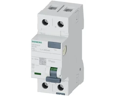 Siemens 5SV3612-6 FI apsauginis jungiklis, 2 polių, 25 A, 0,3 A, 230 V