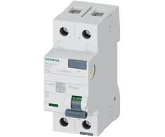 Siemens 5SV3612-6 FI apsauginis jungiklis, 2 polių, 25 A, 0,3 A, 230 V