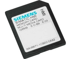 Siemens atminties kortelė, skirta naudoti su HMI SIMATIC HMI operatoriaus skydais