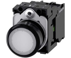 Siemens Drucktaster Frontring Kunststoff Betätiger flach Weiß SIRIUS ACT 3SU1102-0AB60-1BA0
