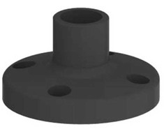 Siemens plastikinis pjedestalas, vertikalus juodas 70 mm (8WD4308-0DB)