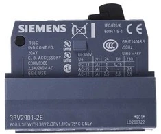 SIEMENS priekinis pagalbinis jungiklis, 1NO+1NC, spyruokliniai gnybtai, skirtas automatiniams jungikliams, dydis S00/S0