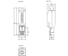 Siemens Tiesioginė metalinė kištukinė jungtis Ethernet laidui (6GK1901-1BB10-2AA0)