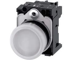 Siemens indikatoriaus lemputė 22 mm balta 24V AC/DC 3SU1102-6AA60-1AA0