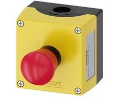 Siemens Kasetė su pasukamu apsauginiu grybo mygtuku 1R geltona M20 IP69k Sirius ACT 3SU1801-0NA00-2AA2