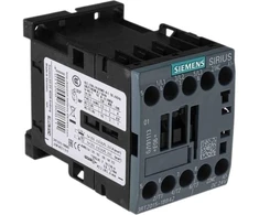 SIEMENS kontaktorius 3kW, 400V AC, 7A esant AC33 poliui, 1NC, valdymo įtampa 24V DC, dydis S00