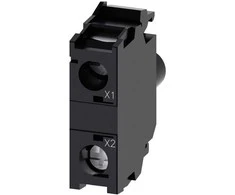 Siemens LED lempos lizdas, baltas, 24 V AC/DC, montuojamas priekyje (3SU1401-1BB60-1AA0)