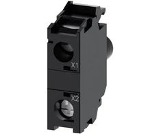 Siemens LED lemputės lizdas mėlynas 24V AC/DC priekinis montavimas Sirius ACT 3SU1401-1BB50-1AA0