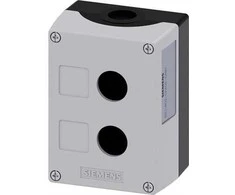 Siemens kasetės korpusas 2 skylių 22mm juoda-pilka M20 (3SU1802-0AA00-0AB1)